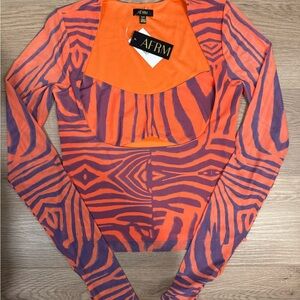 NWT AFRM Zebra Print Women's Top